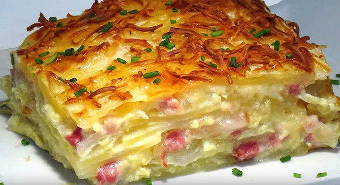 рецепт картошки с беконом в духовке с фото онлайн