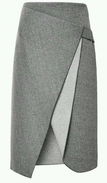 Очень красивая креативная юбка с запахом. Выкройки (1) (370x633, 171Kb)