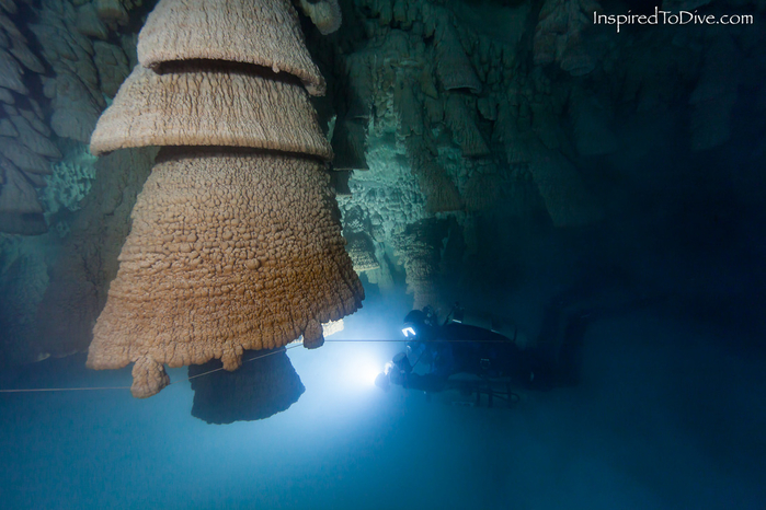 подводная пещера Cenote Zapote в мексике 5 (700x466, 356Kb)