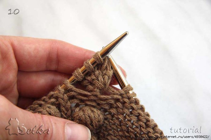 俄网的棒针基础教程 28：如何编织织物背面不会产生窟窿的凸珠方法 - maomao - 我随心动