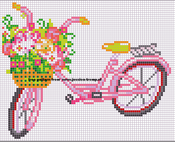 Вышиваем велосипед. Идеи со схемами (3) (688x558, 5Kb)
