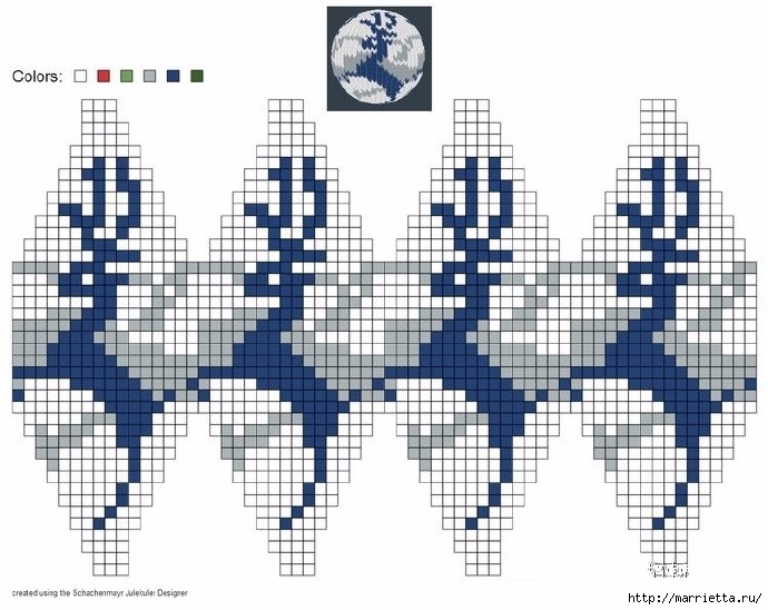 Елочные игрушки спицами. Схемы вязания (14) (690x548, 217Kb)