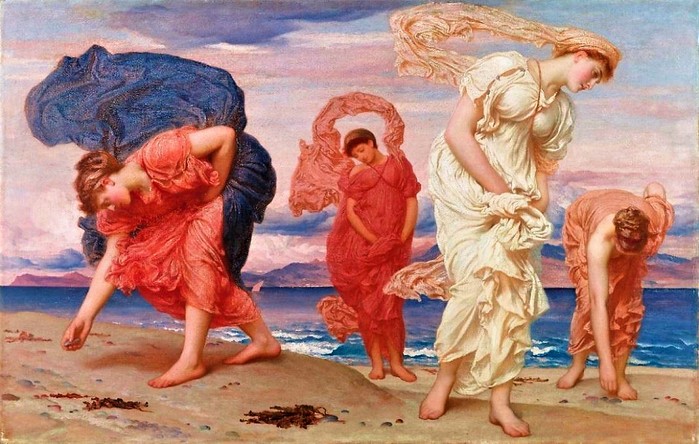 Greek Girls Picking up Pebbles    1879 (700x444, 109Kb)