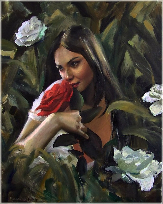 woman-painting-by-emilia-wilk-5 (560x700, 393Kb)