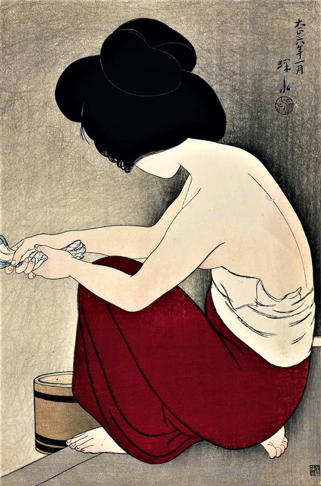 После купания (Yokugo (After the bath))   1917      43.8 x 29.8_ксилография (463x700, 110Kb)