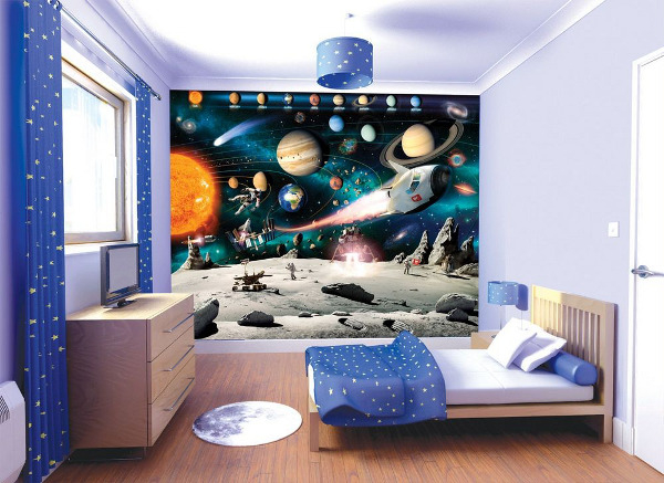 Интерьер детской комнаты в космическом стиле3 (600x437, 248Kb)