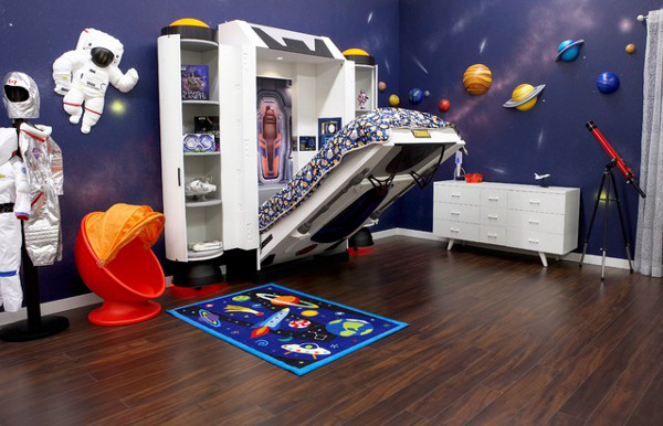 Интерьер детской комнаты в космическом стиле5 (600x386, 224Kb)