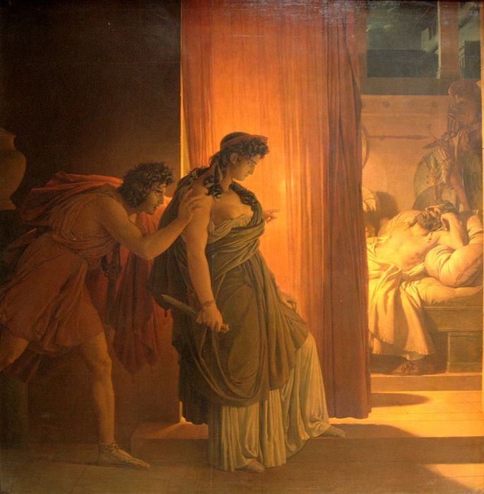 GГ©rin_Clytemnestre_hГ©sitant_avant_de_frapper_Agamemnon_endormi_Louvre_5185 (685x700, 66Kb)
