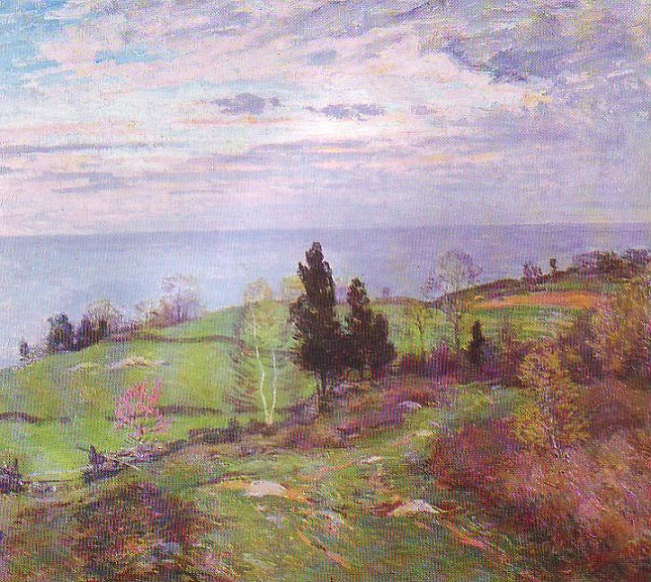 Spring at Leete's Island. 1905 (651x582, 530Kb)