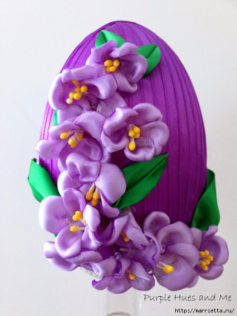 Декоративное пасхальное яйцо с цветами из лент. Мастер-класс (12) (480x640, 158Kb)