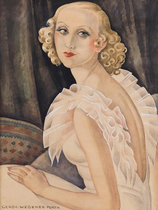 Gerda Wegener Ritratto di Maggi Baaring, 1913 (526x699, 406Kb)