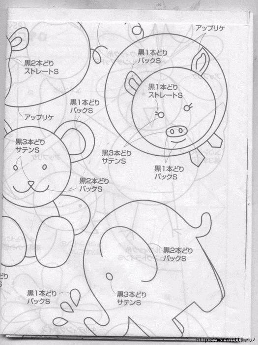 Детское лоскутное одеяло. Японский журнал (84) (525x700, 273Kb)