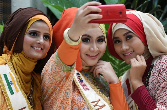 Фотографии, как проводится конкурс красоты среди девушек-мусульманок