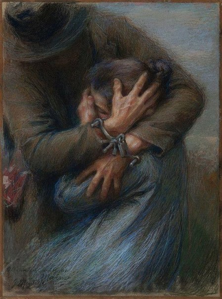 Художник Giuseppe Mentessi. Embrace (449x604, 69Kb)