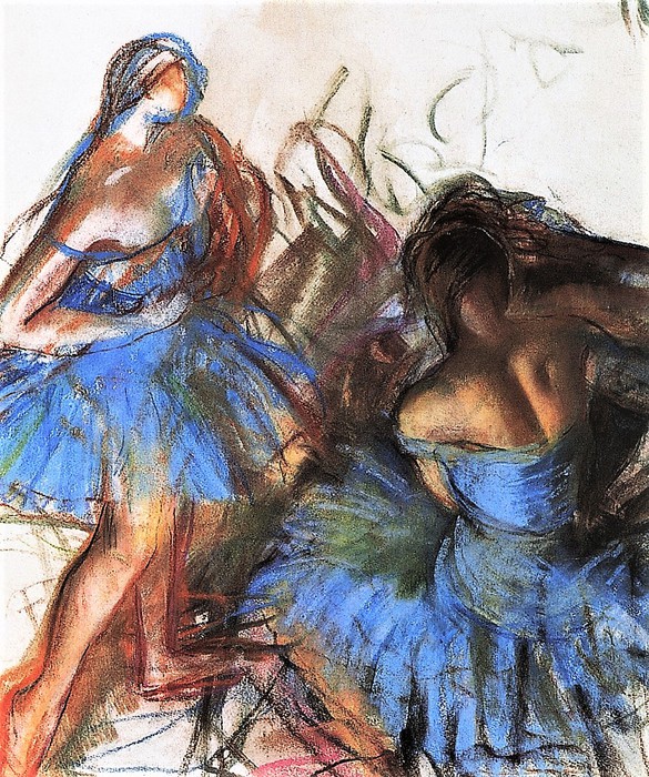 Голубые балерины 1922, 62?47 см (585x700, 212Kb)