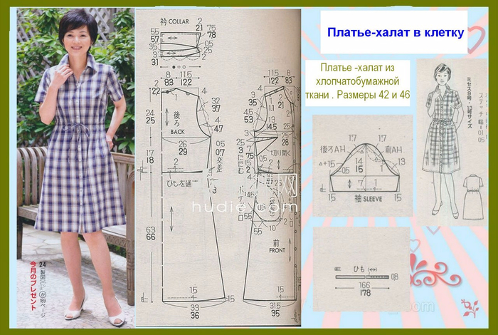 Выкройки халатов из ситца Выкройки халатов из ситца