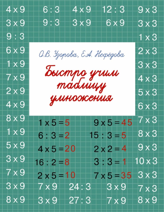 Узорова О.В., Нефедова Е.А. Быстро учим таблицу умножения.-1 (539x700, 386Kb)