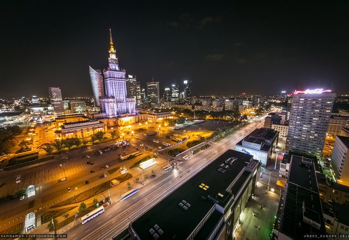 Варшава: вид на город с крыш высотных зданий