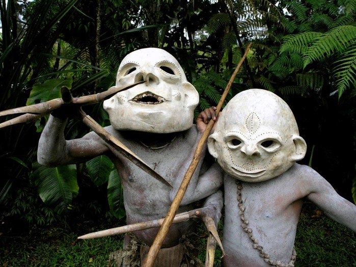 Странные «Грязевые люди» из Папуа - Новая Гвинея
