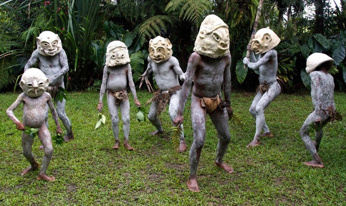 Странные «Грязевые люди» из Папуа - Новая Гвинея