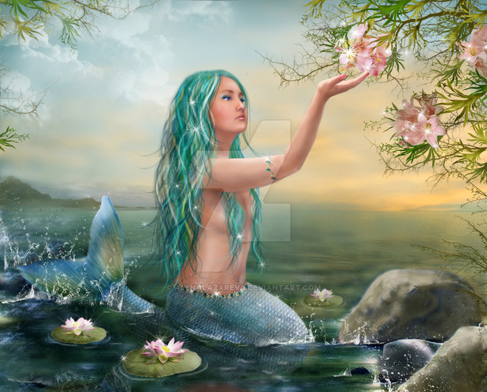 mermaid_ariel_by_alenalazareva-d9f4m8m (700x563, 492Kb)