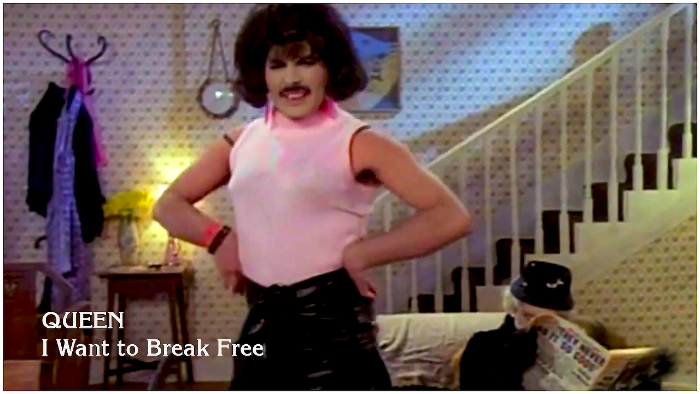 Queen I Want to Break Free (1984, clip). (700x394, 652Kb)