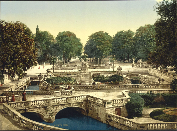 Франция, Город Ним , сад фонтанов000 (700x519, 486Kb)