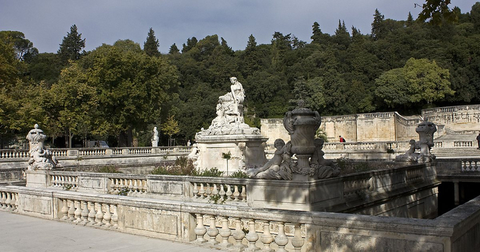 Франция, Город Ним , сад фонтанов3 (700x367, 318Kb)