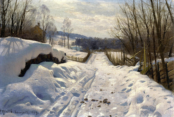snowy-path-in-langsith-peder-mork-monsted (700x469, 459Kb)