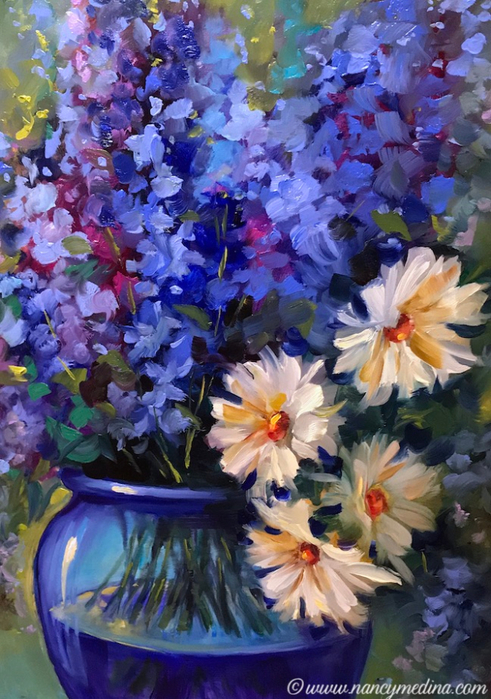 Deeper-Blue-Delphiniums-and-Daisies-16X12-sm (491x700, 453Kb)