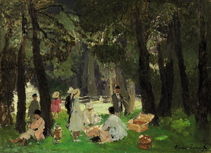 Alessio-Issupoff-A-picnic-in-the-forest-Christies (700x508, 436Kb)