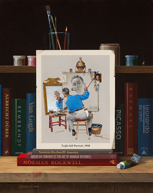 the-artists-model-homage-to-norman-rockwell (488x615, 404Kb)