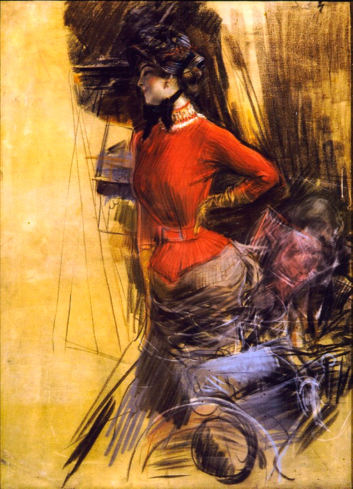Woman in Red Jacket, 1878 (506x700, 525Kb)