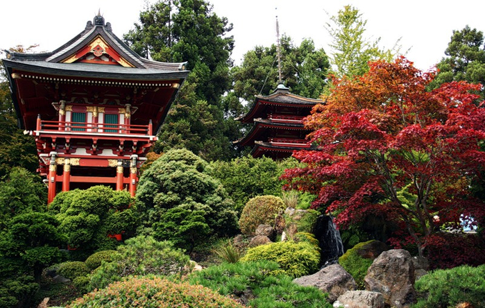 alt="Пейзажные композиции Japanese Tea Garden в Сан-Франциско"