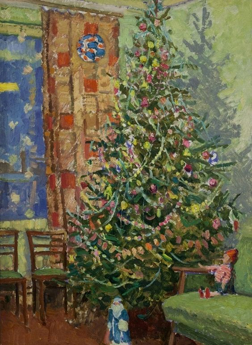 Мазанов Леонтий  Новогодняя елка (511x700, 449Kb)