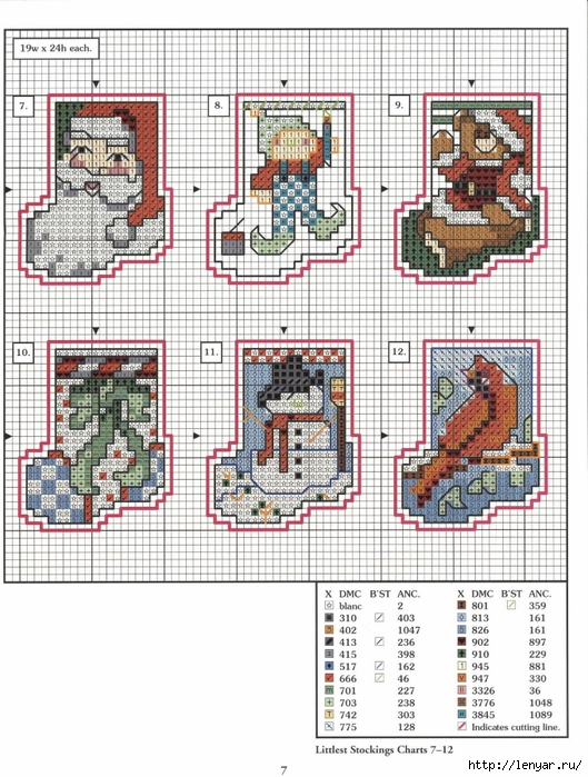 78 xmas ornaments charts 7-12 (529x700, 327Kb)