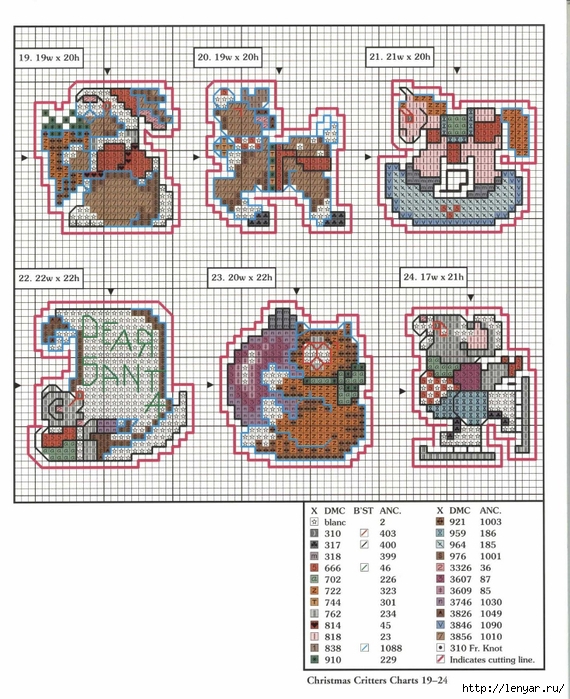 78 xmas ornaments charts 19-24 (570x700, 346Kb)