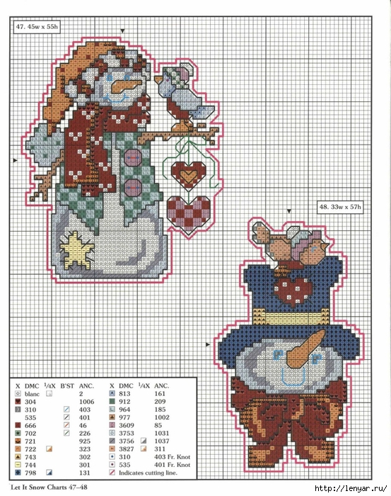 78 xmas ornaments charts 47-48 (553x700, 361Kb)