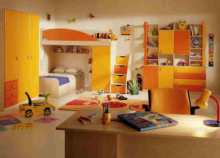 Детская комната для двоих детей. Дизайн интерьера (5) (700x504, 317Kb)