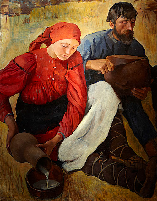 Серебрякова З. Е.. Крестьяне.1914 (500x642, 859Kb)