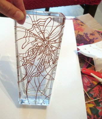 Расписываем стеклянную вазу. Мастер-класс (4) (342x400, 111Kb)
