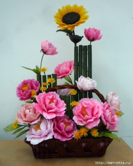 ПТИЦЫ и цветы из капрона. Идеи и мастер-класс (47) (446x556, 134Kb)