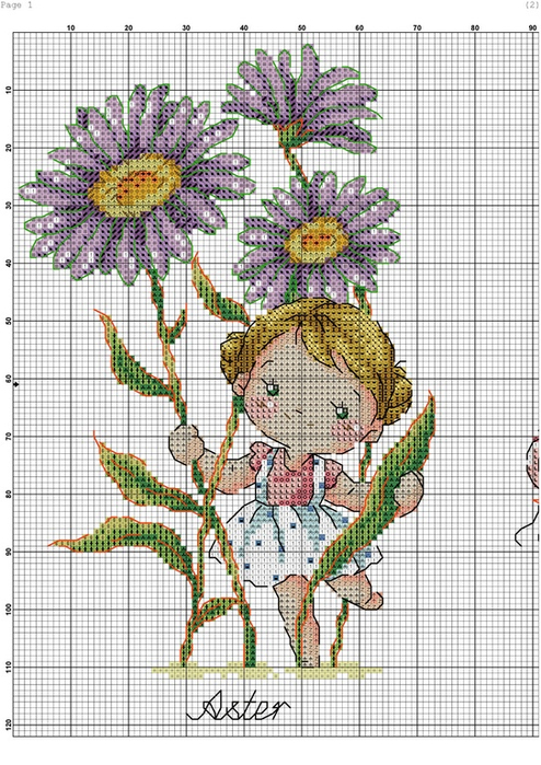 Birthday Flowers (DMC)-001 (494x700, 412Kb)