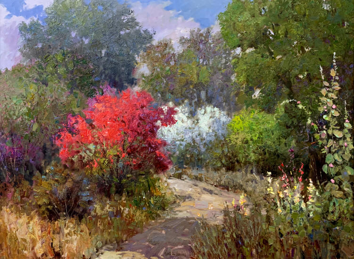 Kent R. Wallis цветущий сад 14 (700x512, 523Kb)