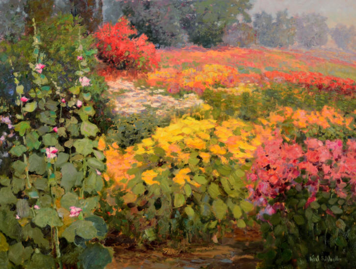 Kent R. Wallis цветущий сад 19 (700x530, 522Kb)