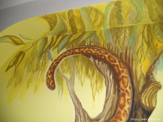 Роспись стен в интерьере. Рисуем леопарда (25) (640x480, 152Kb)
