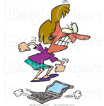  lifestyle-clipart-of-a-furious-woman-stomping-on-a-laptop-computer-by-ron-leishman-47 (686x700, 243Kb)