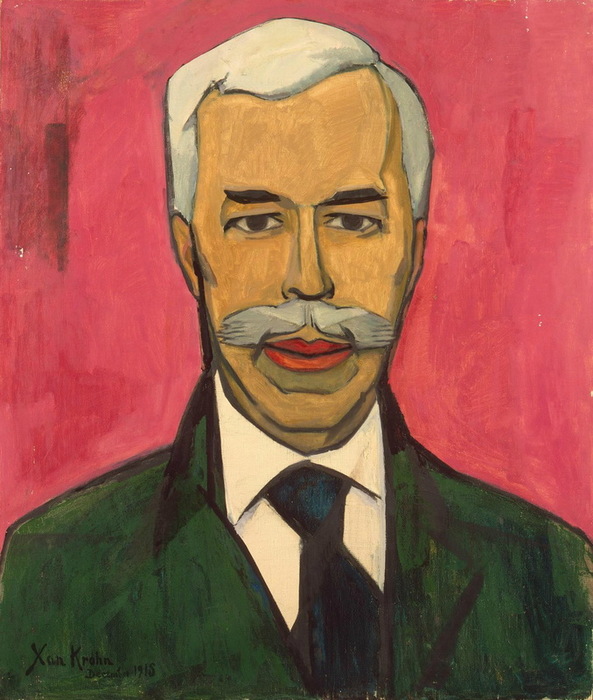 90 Христиан Корнелиус (Ксан) Крон. Портрет Сергея Щукина. 1915 (593x700, 130Kb)
