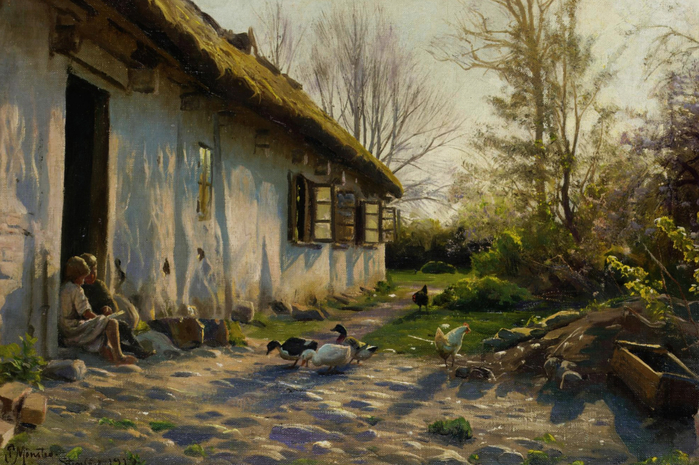 peder-mork-monsted-peter-miork-mionsted-deti-kormiat-utok-na (700x465, 429Kb)