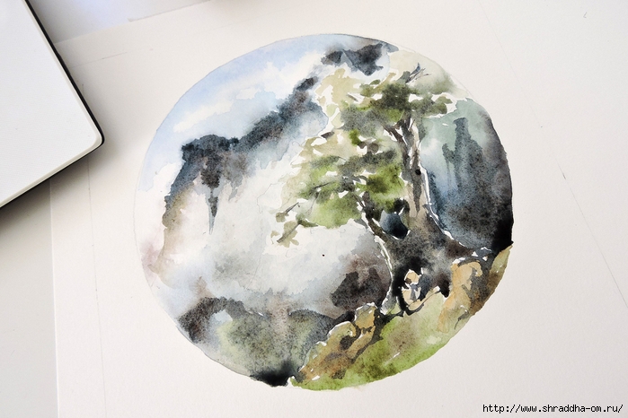 горная олива, художник Ольга Лялина, ShraddhaArt 2021 (2) (700x466, 226Kb)